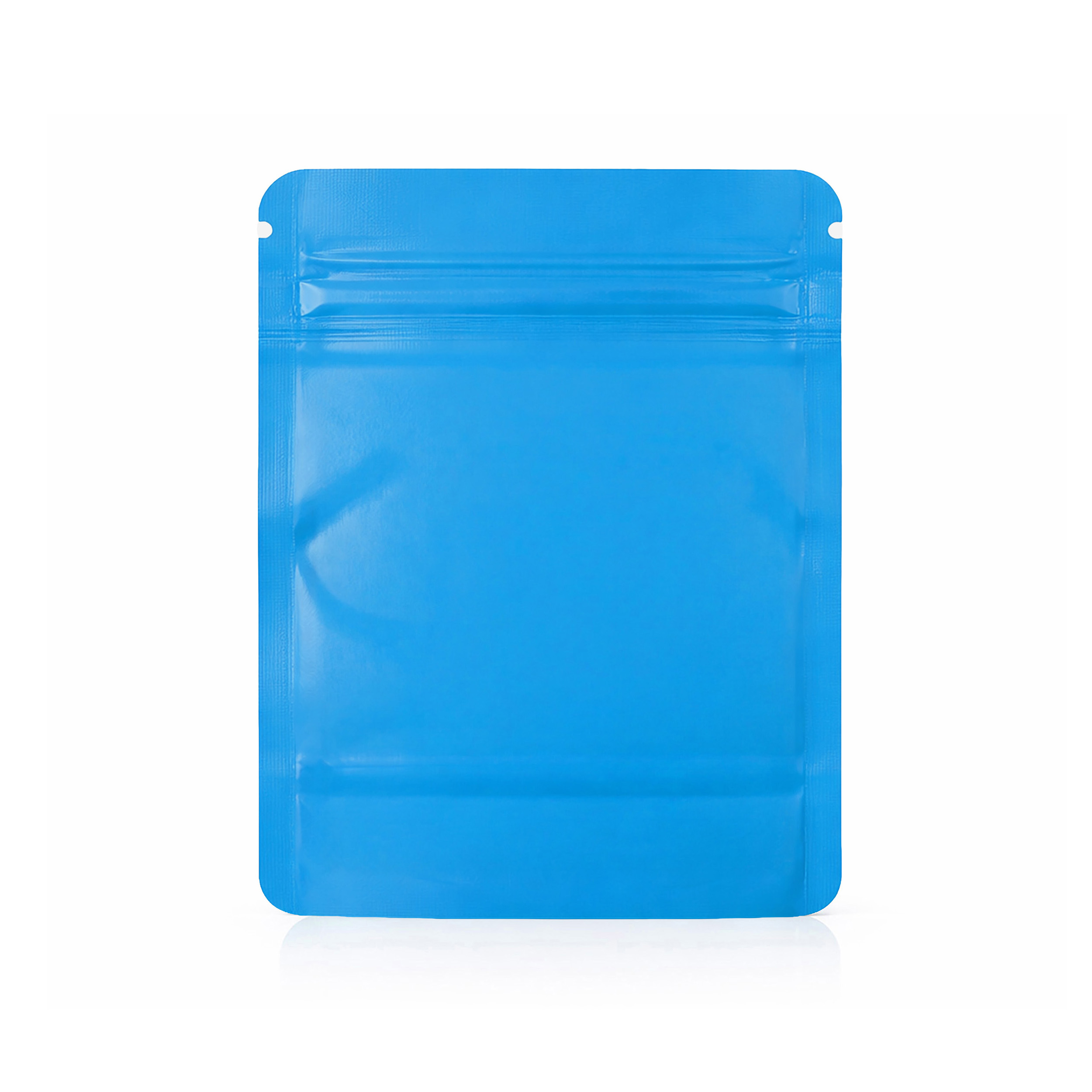 28 Gram Mylar Bag - Premium Smell-Proof Packaging (Square) (Light Blue) (50 Count) SMBW-28G-010 - Image 3