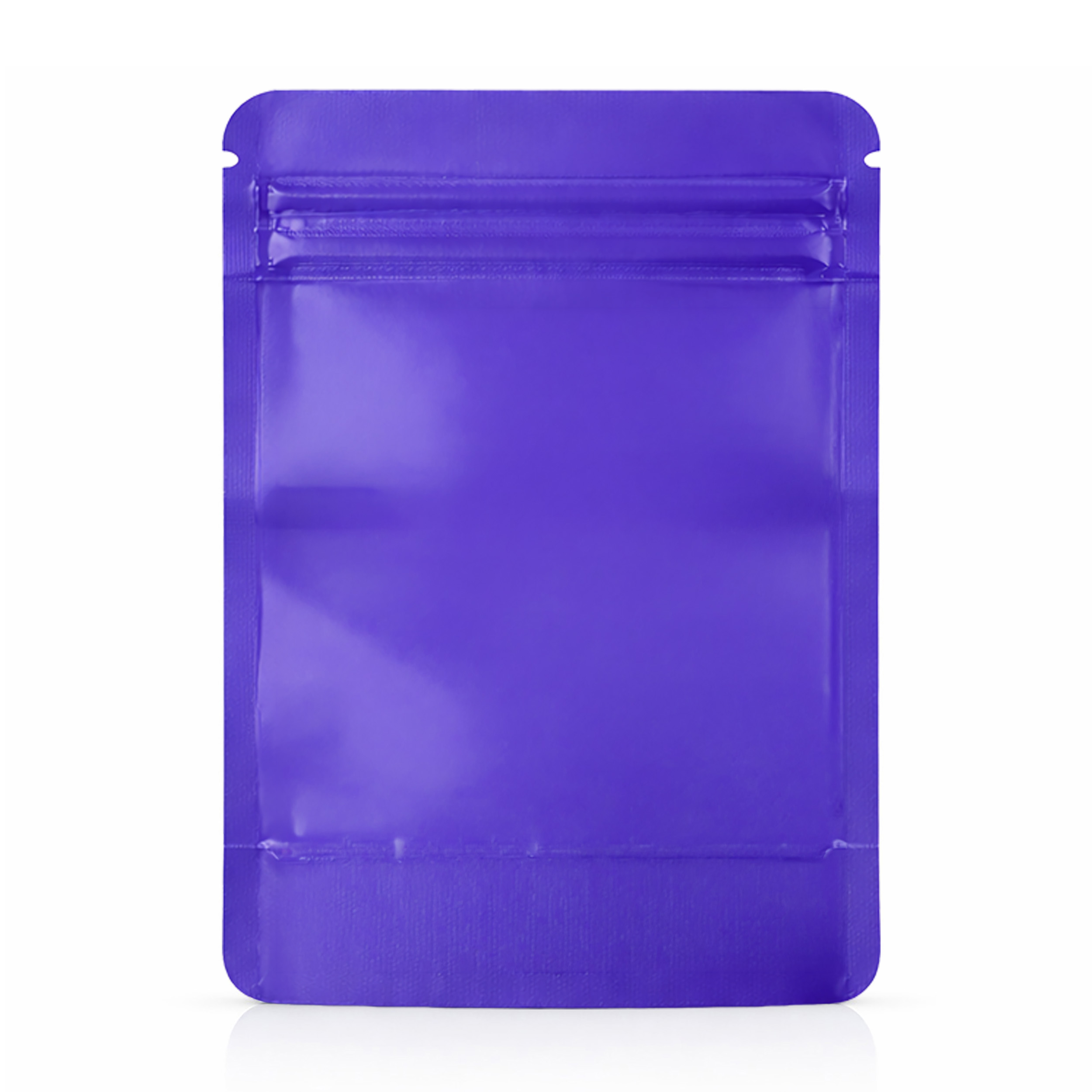 7g Blank Square Window Mylar Bag – Premium Packaging (Purple) SMBW-7G-011 - Image 3