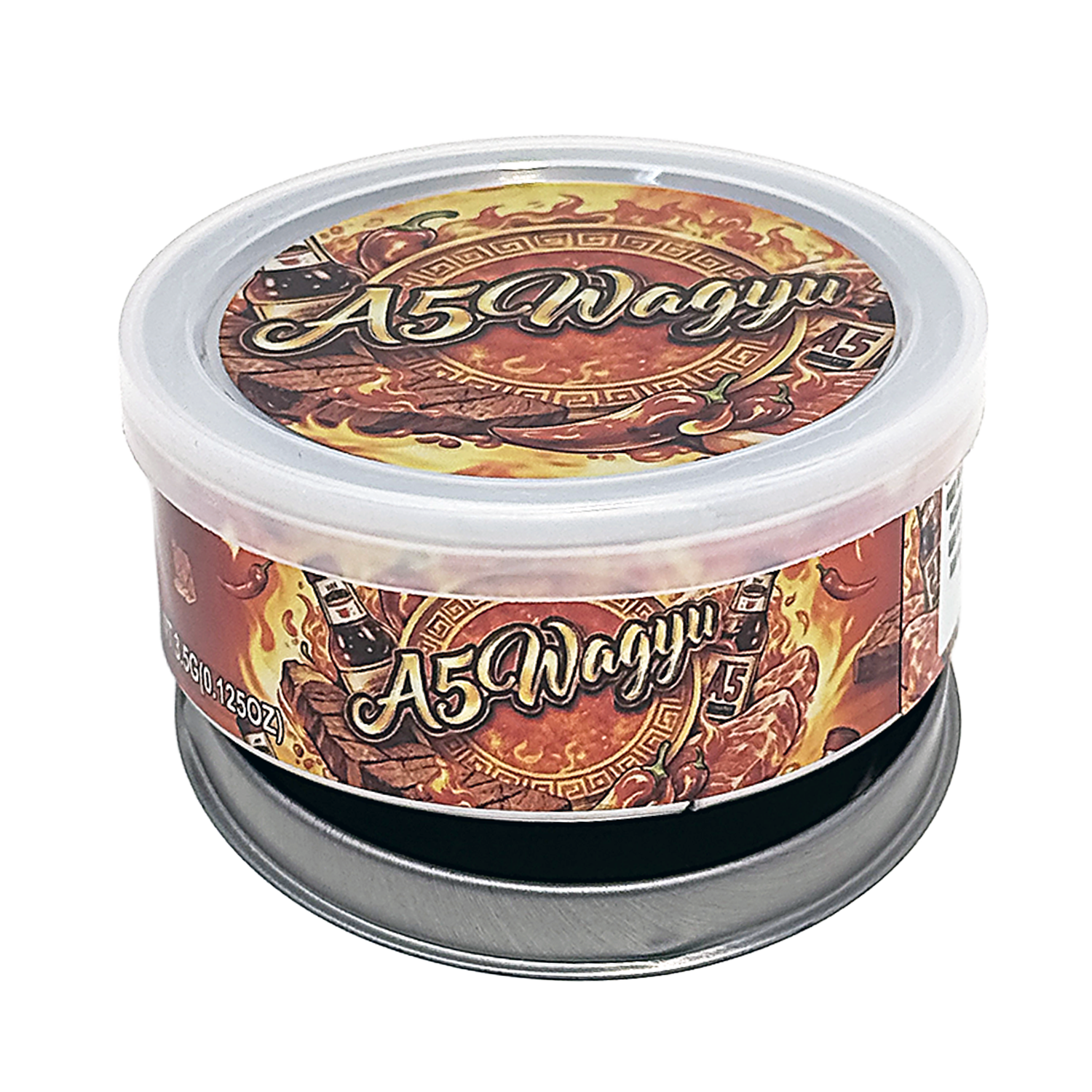 3.5g Tin Can Container - (12 Count) A5 Wagyu TC-35-012 - Image 2