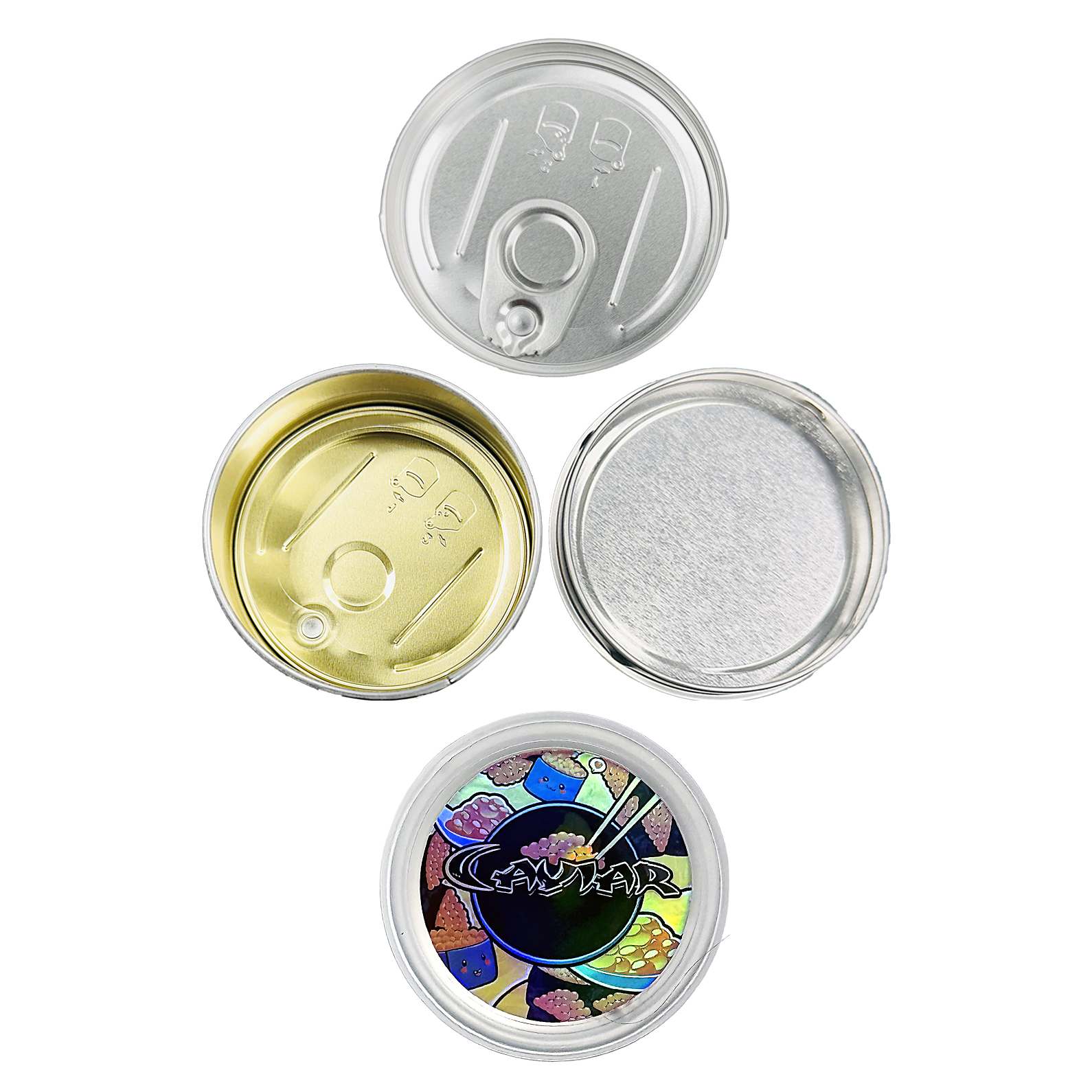 3.5g Tin Can Container - (12 Count) Caviar TC-35-013 - Image 3