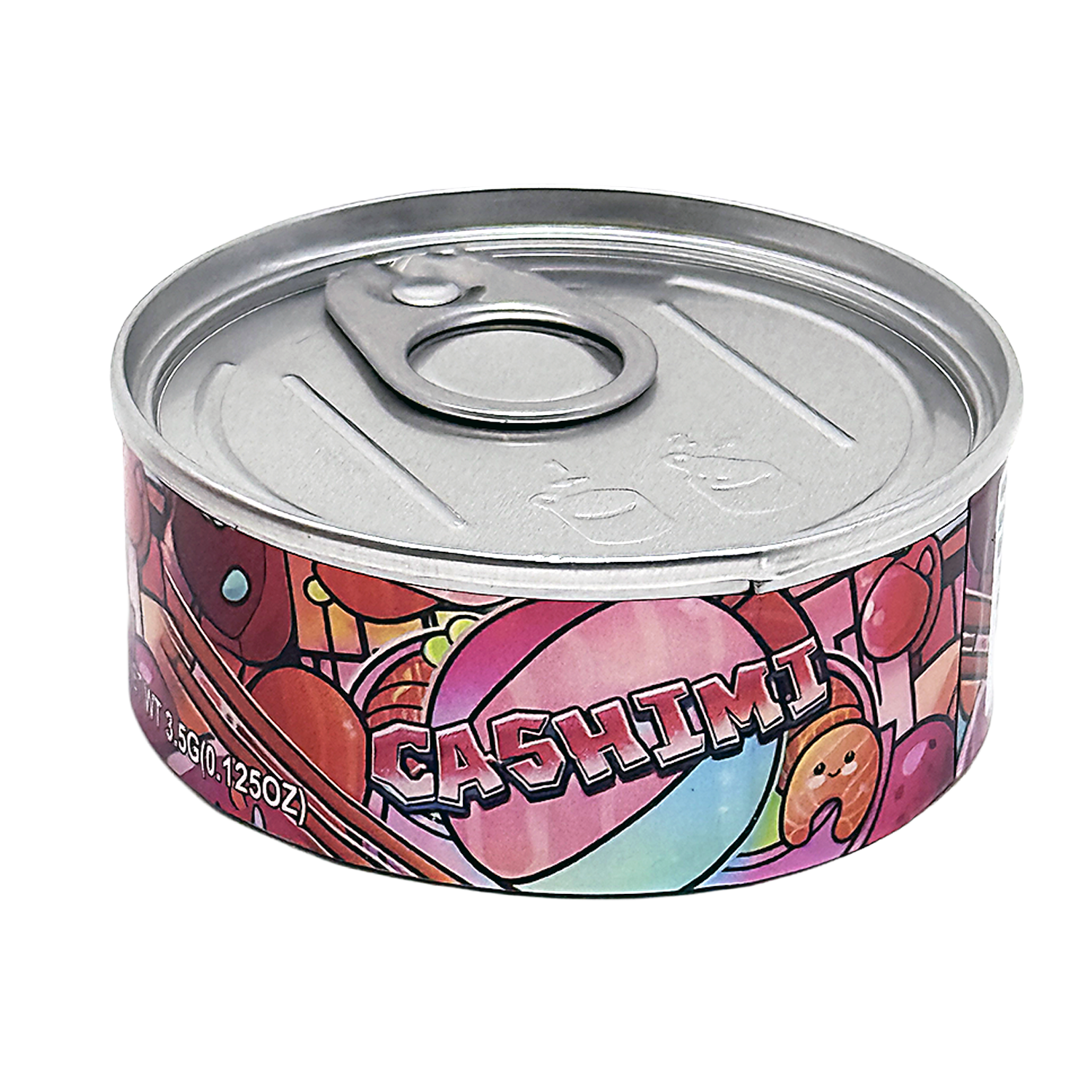 3.5g Tin Can Container - (12 Count) Cashimi TC-35-014