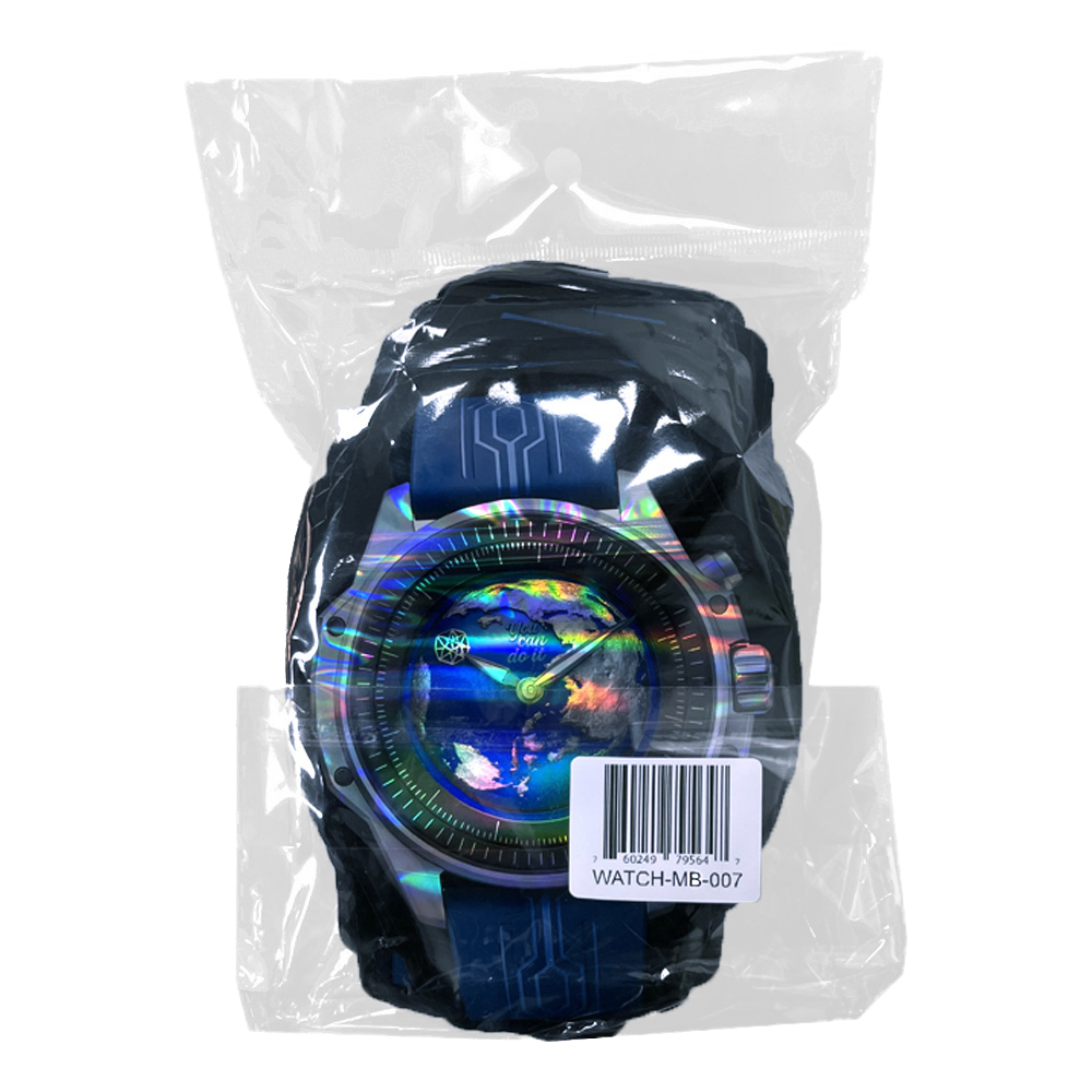 3.5 Earth Globe Timekeeper Watch (50 Count) WATCH-MB-007 - Image 2