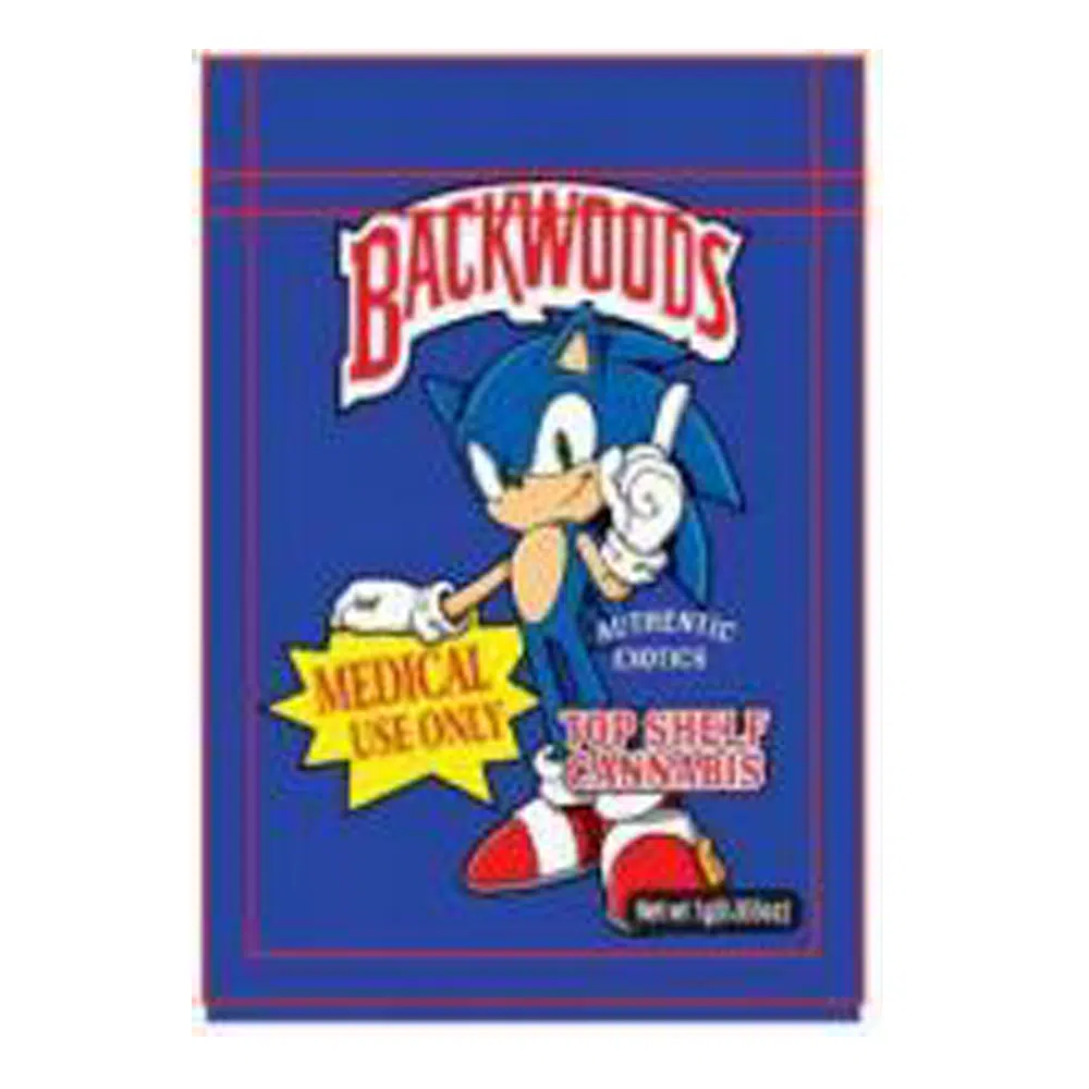 1 Gram Stock Mylar Bag – Premium Smell-Proof Flower Packaging - Backwoods Sonic (100 Count) WSMB-1G-008