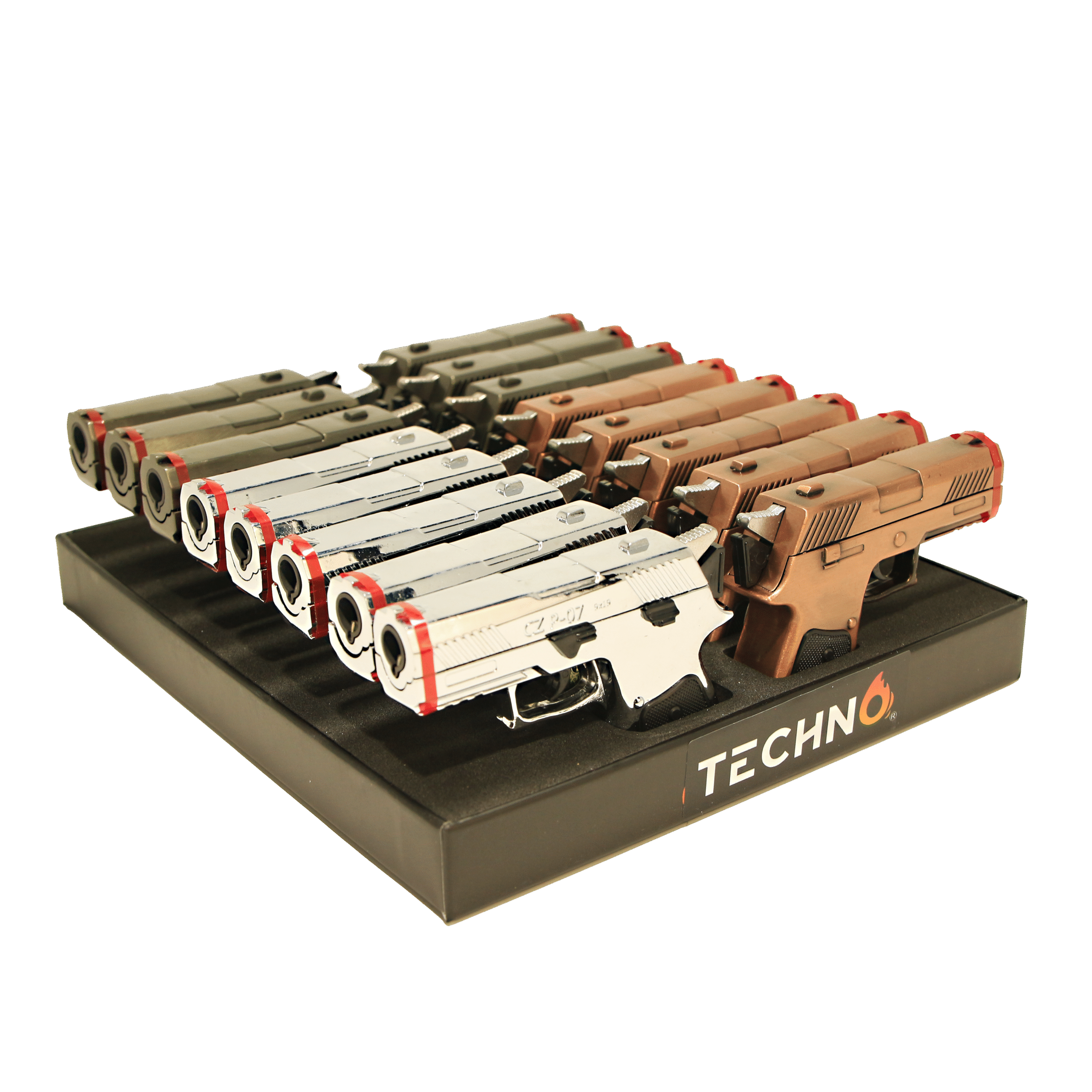 10260-1 Single Torch Pistol Lighter - (16 Count)