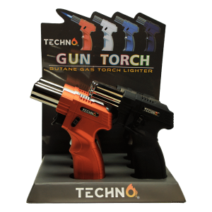 19012 Gun Slant Torch Lighter - (6 Count)