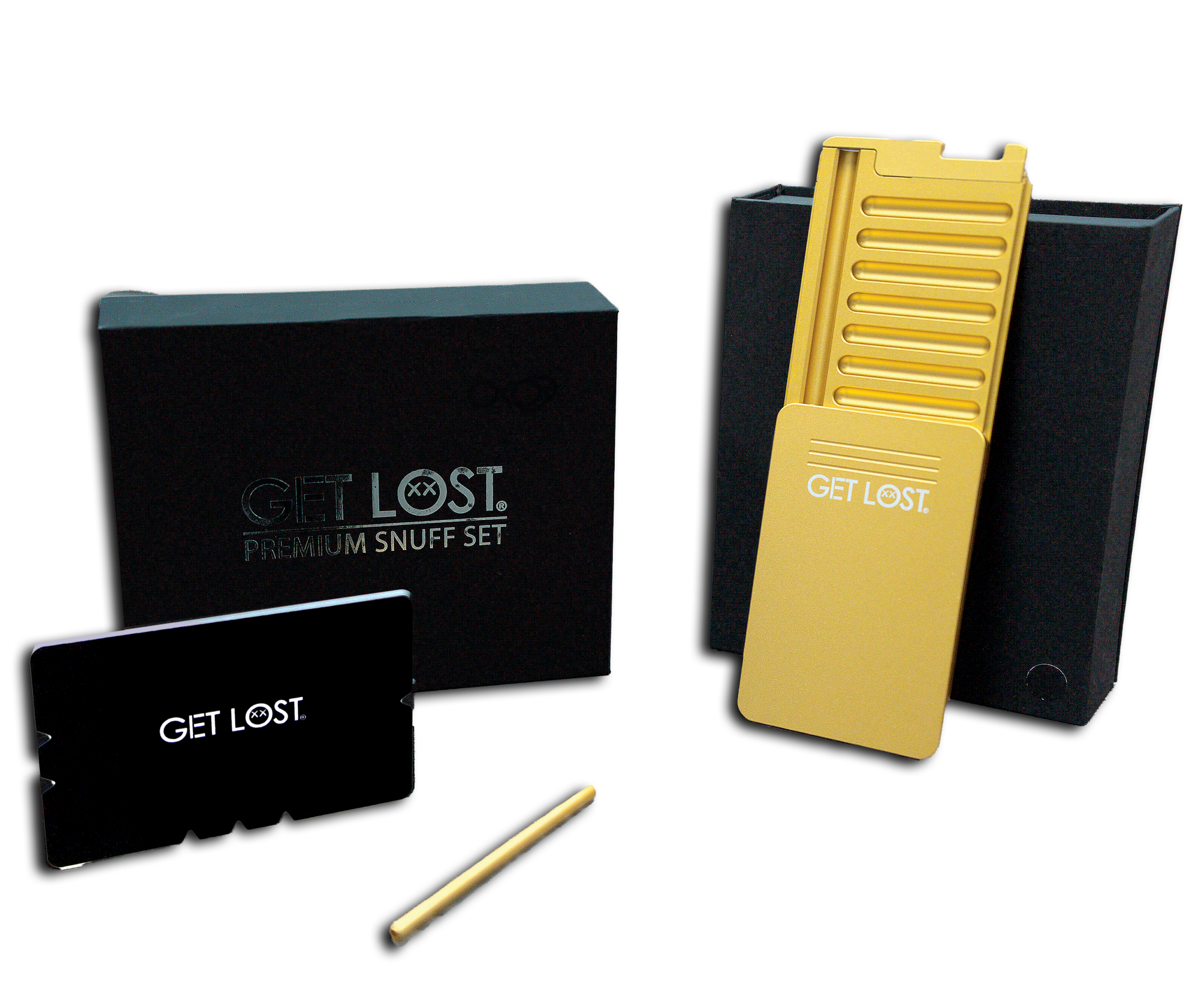 SW-GLD-003 Get Lost Premium Mini Snuff Wallet Set (Gold)