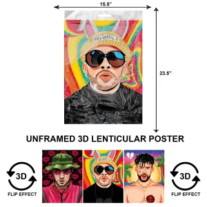 3DLPNF-002 Music - Bad Bunny Large UnFramed Poster