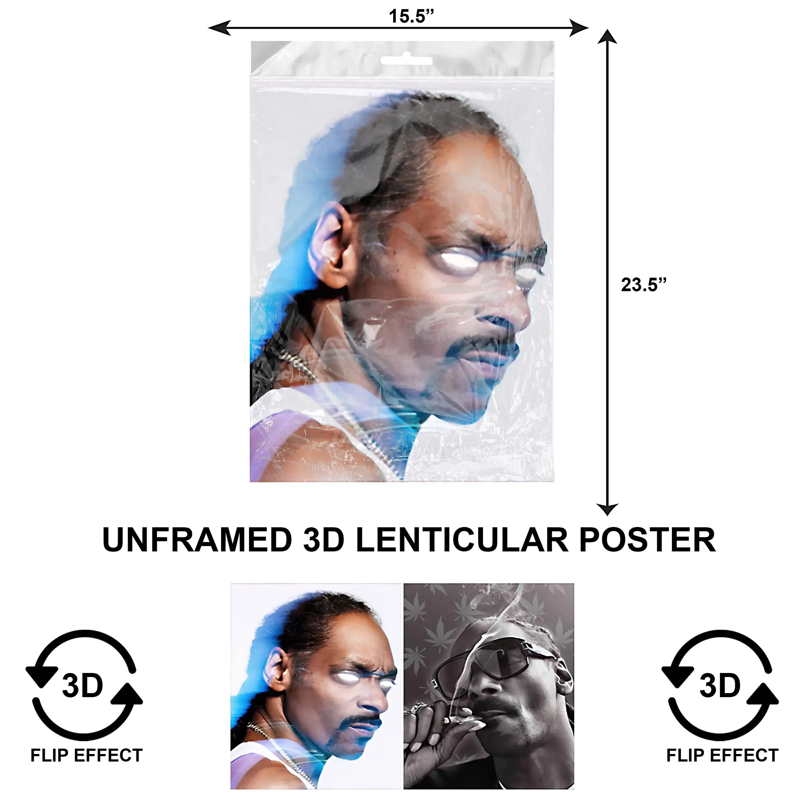 3DLPNF-007 Music - Snoop Dog Large UnFramed Poster