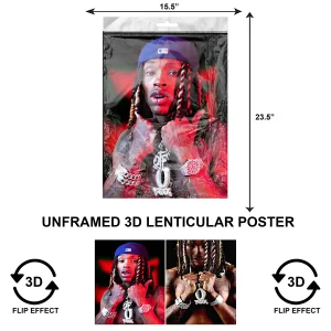 3DLPNF-009 Music - Rapper O Block Large UnFramed Poster