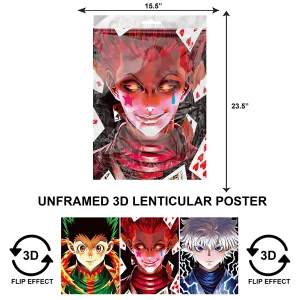 3DLPNF-016 Anime - Hunters x Hunters Gon, killua, Hisoka Large UnFramed Poster