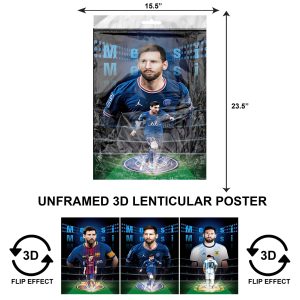 3DLPNF-029 Sports - Messi Messi Large UnFramed Poster