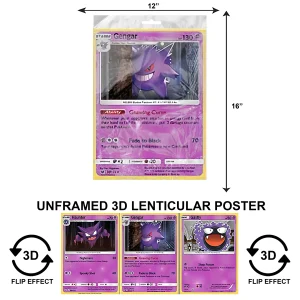 3DPNF-003 Anime - Pokemon Gengar UnFramed Poster