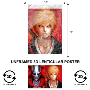 3DPNF-004 Anime - Ichigo Kurosaki UnFramed Poster