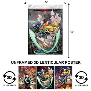 3DPNF-014 Anime - Demon Slayer Yaiba UnFramed Poster