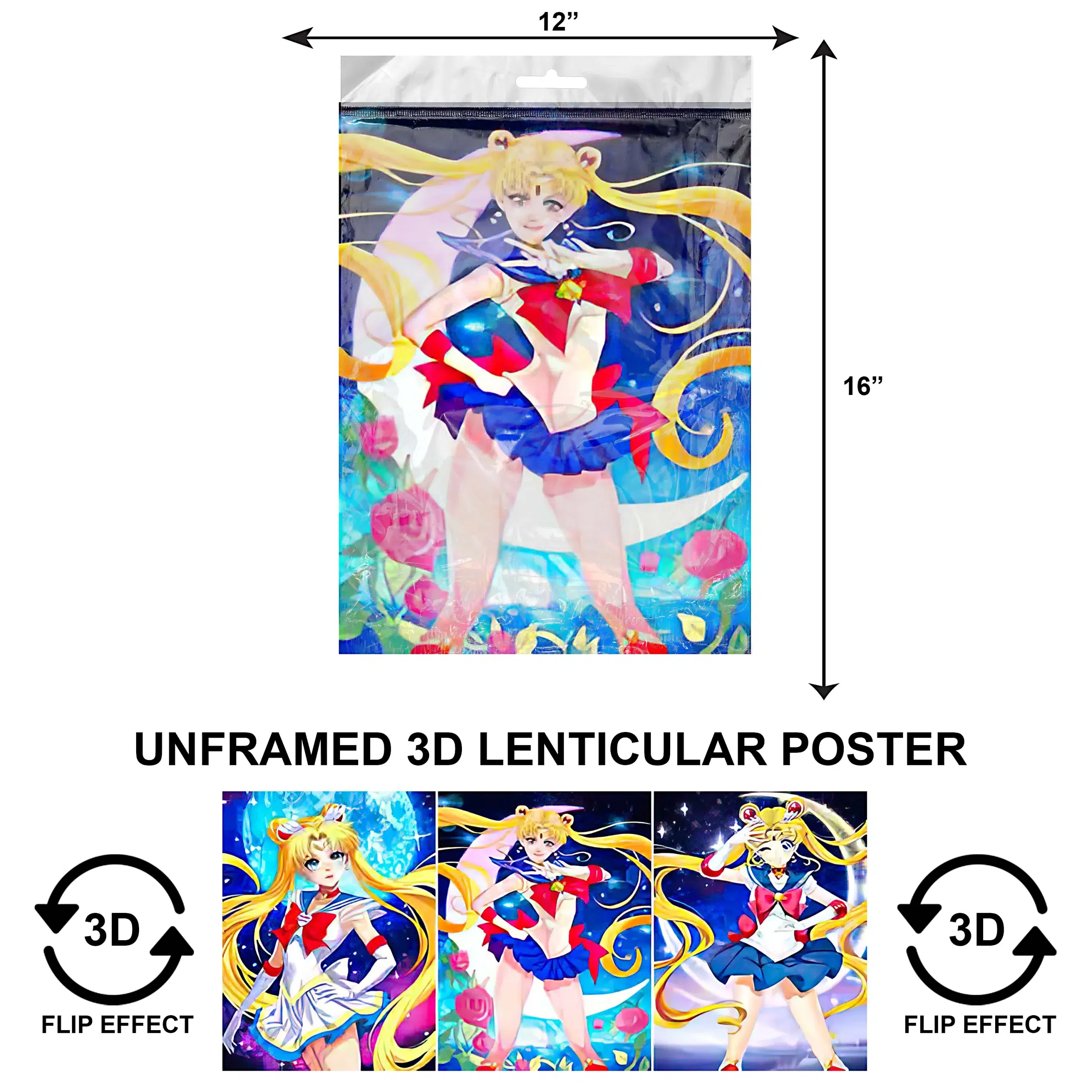 3DPNF-015 Anime - Sailor Moon UnFramed Poster