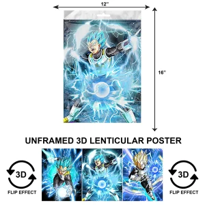 3DPNF-018 Anime - Dragon Ballz Vegeta UnFramed Poster