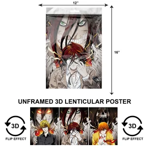 3DPNF-027 Anime - Attack on Titan - Eren Jaeger UnFramed Poster