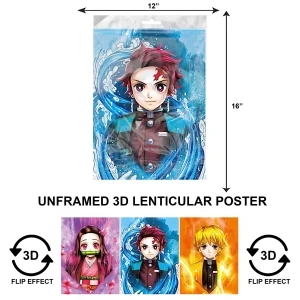 3DPNF-031 Anime - Demon Slayer Tanjiro UnFramed Poster