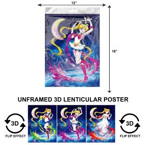 3DPNF-043 Anime - Sailor Moon Dance UnFramed Poster