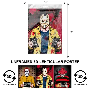 3DPNF-044 Movie - Freddy, Jason, Mike Myers UnFramed Poster