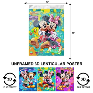 3DPNF-045 Cartoon - Mickey and Minnie UnFramed Poster