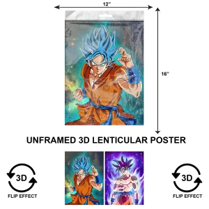 3DPNF-063 Anime - Dragon Ballz Son Goku UnFramed Poster