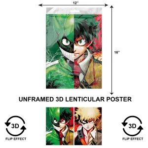 3DPNF-067 Anime - My Hero Academia - Izuku Midoriya UnFramed Poster