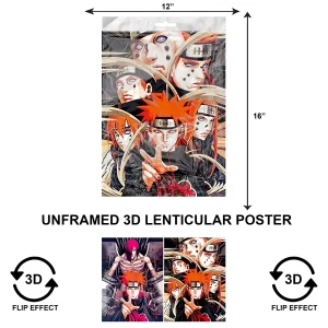 3DPNF-071 Anime - Naruto Hipnotized UnFramed Poster