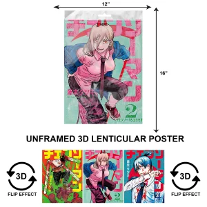 3DPNF-076 Anime - Chainsaw Man Collage UnFramed Poster