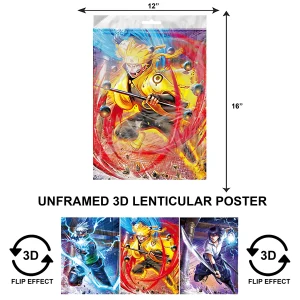 3DPNF-080 Anime - Naruto Uzumaki UnFramed Poster