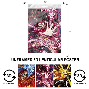 3DPNF-088 Anime - Demon Slayer Kimetsu no Yaiba UnFramed Poster