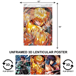 3DPNF-099 Anime - Demon Slayer Kimetsu UnFramed Poster
