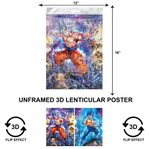 3DPNF-102 Anime - Dragon Ballz Goku Strikes Back UnFramed Poster