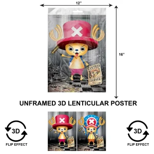 3DPNF-105 Anime -Wanted Chopper UnFramed Poster