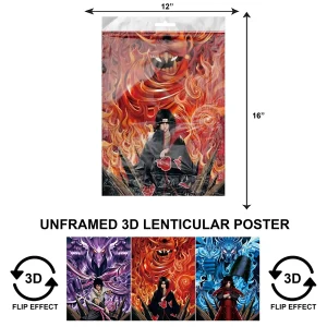 3DPNF-111 Anime - Itachi Uchiha The Sorcerer UnFramed Poster