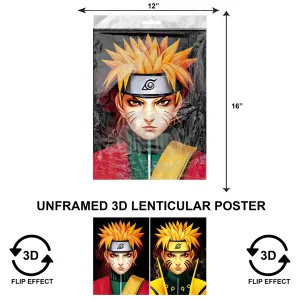 3DPNF-115 Anime - Naruto's Portrait UnFramed Poster
