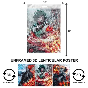 3DPNF-117 Anime - My Hero Academia - Midoriya UnFramed Poster