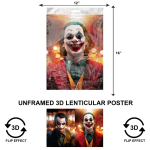 3DPNF-118 Movie - The Joker Bipolar UnFramed Poster