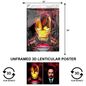 3DPNF-120  Super Heroes - Marvel Iron Man Portrait UnFramed Poster