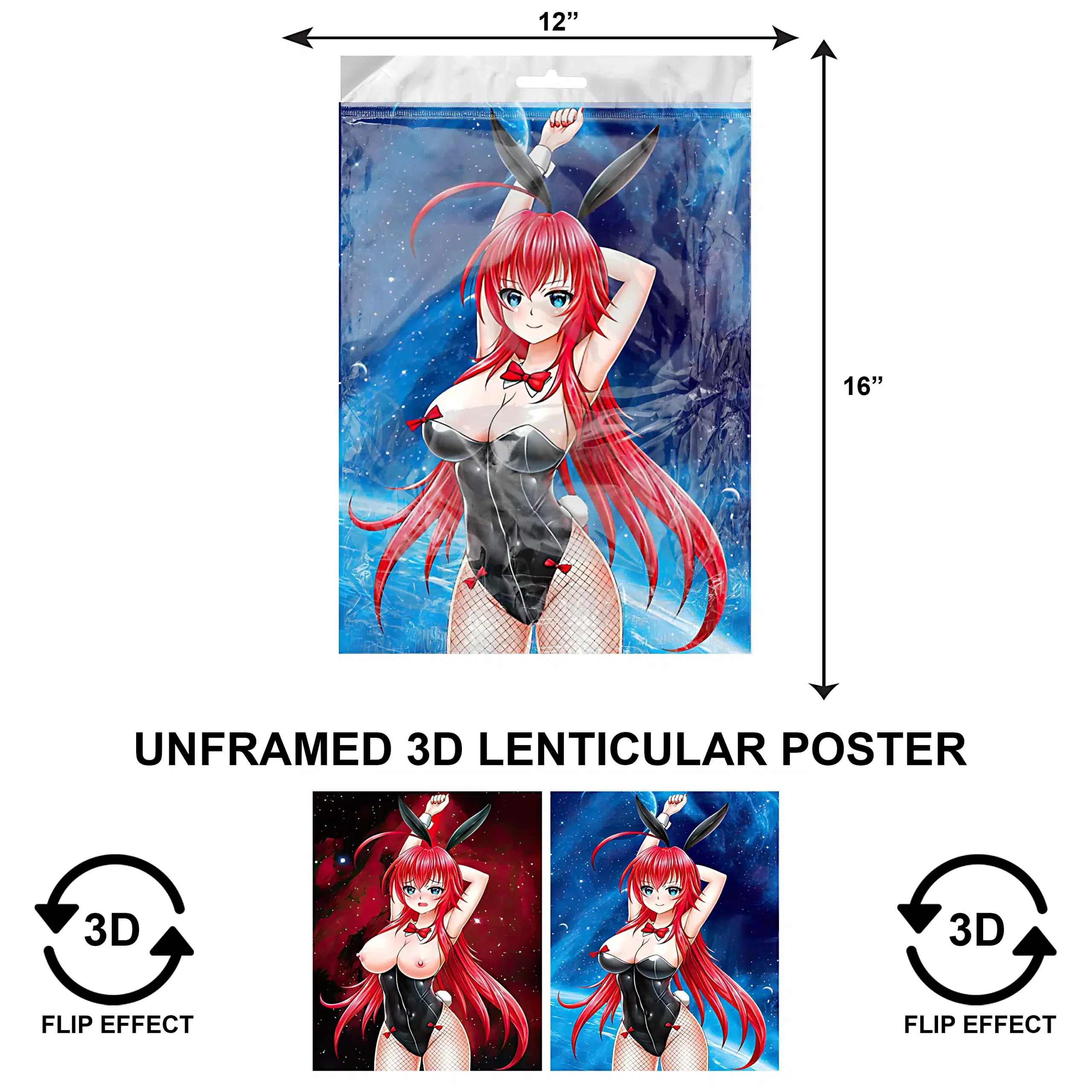 3DPNF-130 Anime - Rias Gremory UnFramed Poster