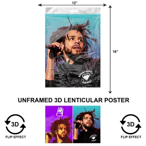 3DPNF-135 Music - Rapper J. Cole UnFramed Poster