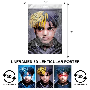 3DPNF-138 Music - Rapper XXX Tentacion UnFramed Poster