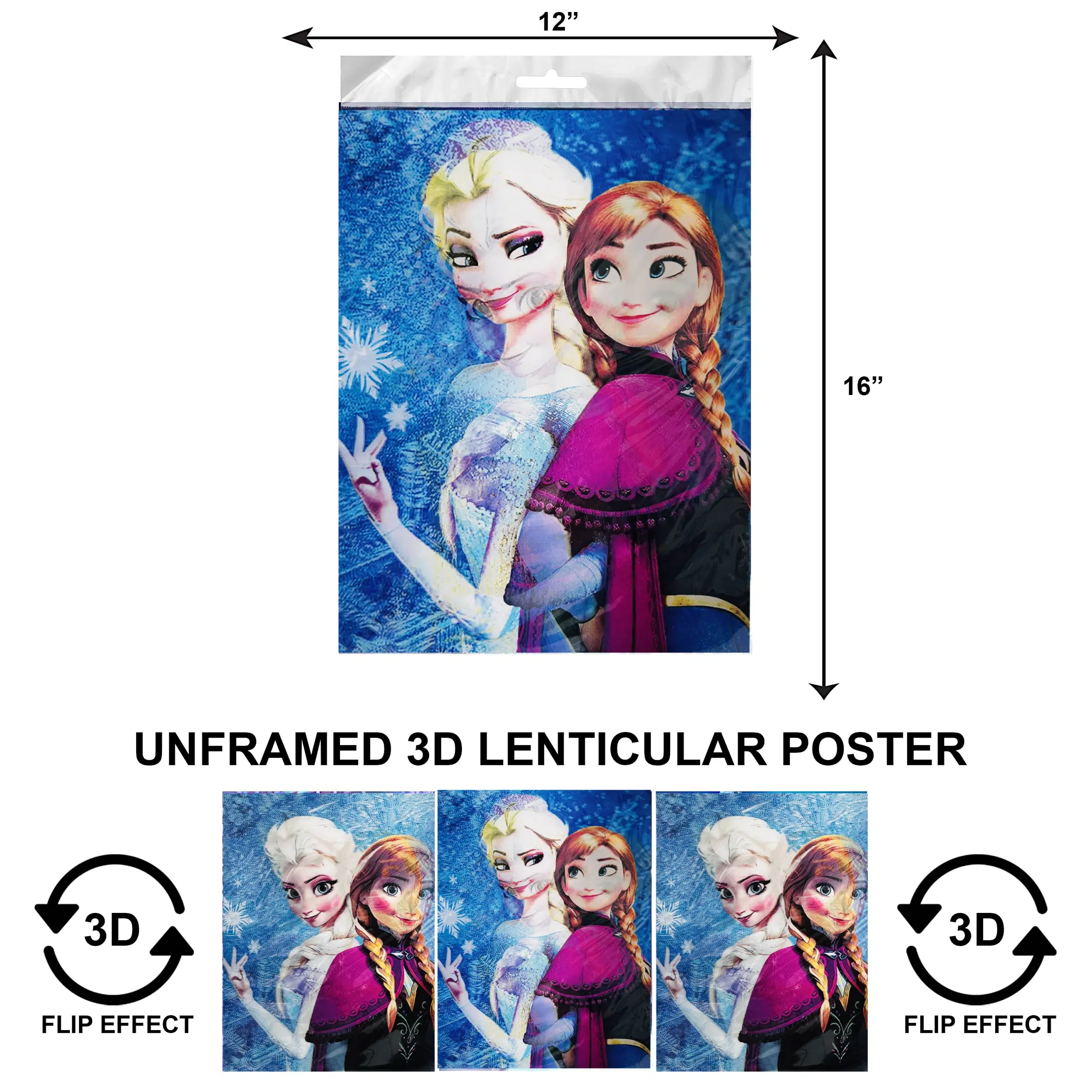 3DPNF-143 - Movie - Elsa Frozen UnFramed Poster