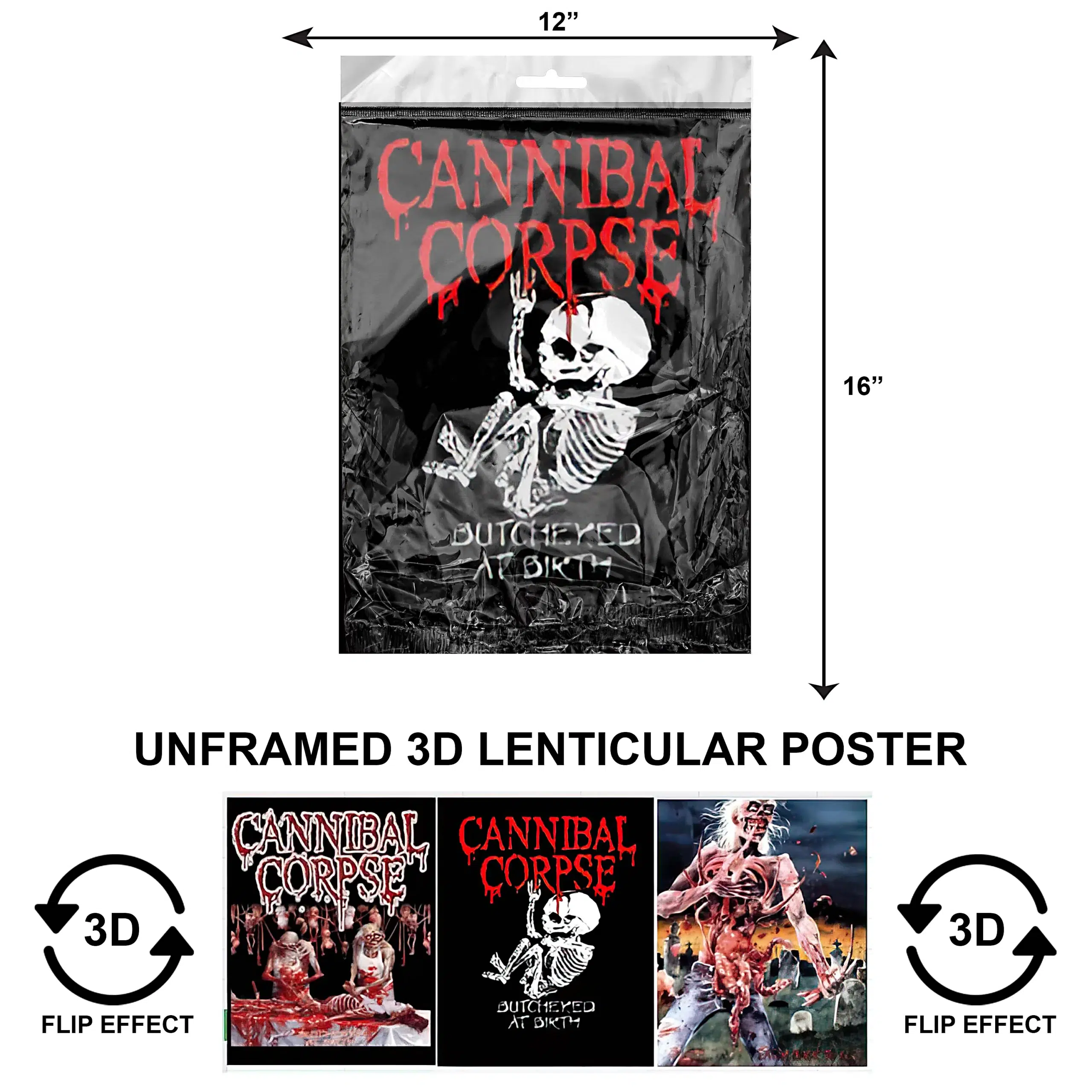 3DPNF-150 Music - Cannibal Corpse UnFramed Poster