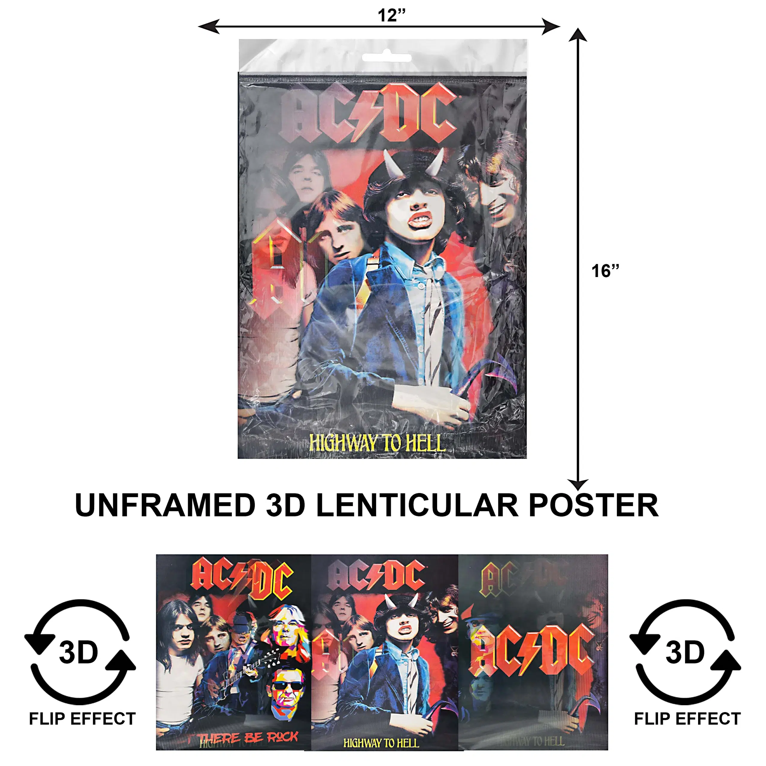 3DPNF-155 Music - AC-DC UnFramed Poster