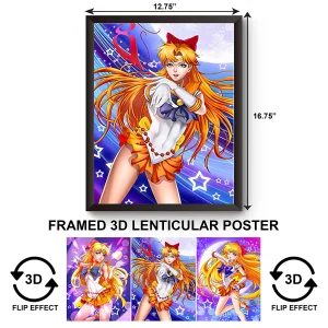3DPWF-001 Anime - Sailor Moon Framed Poster