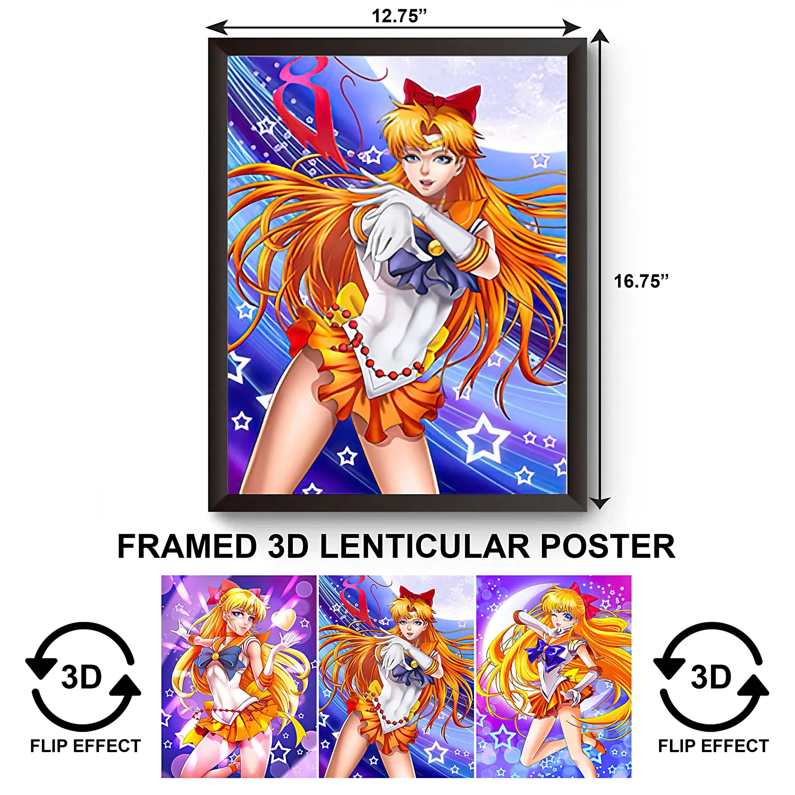 3DPWF-001 Anime - Sailor Moon Framed Poster