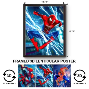 3DPWF-002 Super Heroes - Spiderman Framed Poster