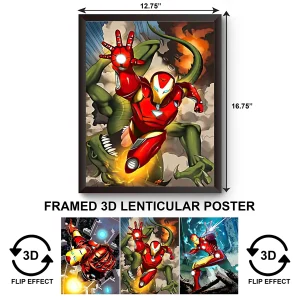 3DPWF-009 Super Heroes - Marvel Iron Man Framed Poster