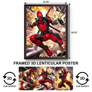 3DPWF-012 Super Heroes - Marvel DeadPool Framed Poster